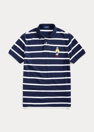 Men's Polo Ralph Lauren Custom Slim CP-93 Bear Polos | 180397YAO